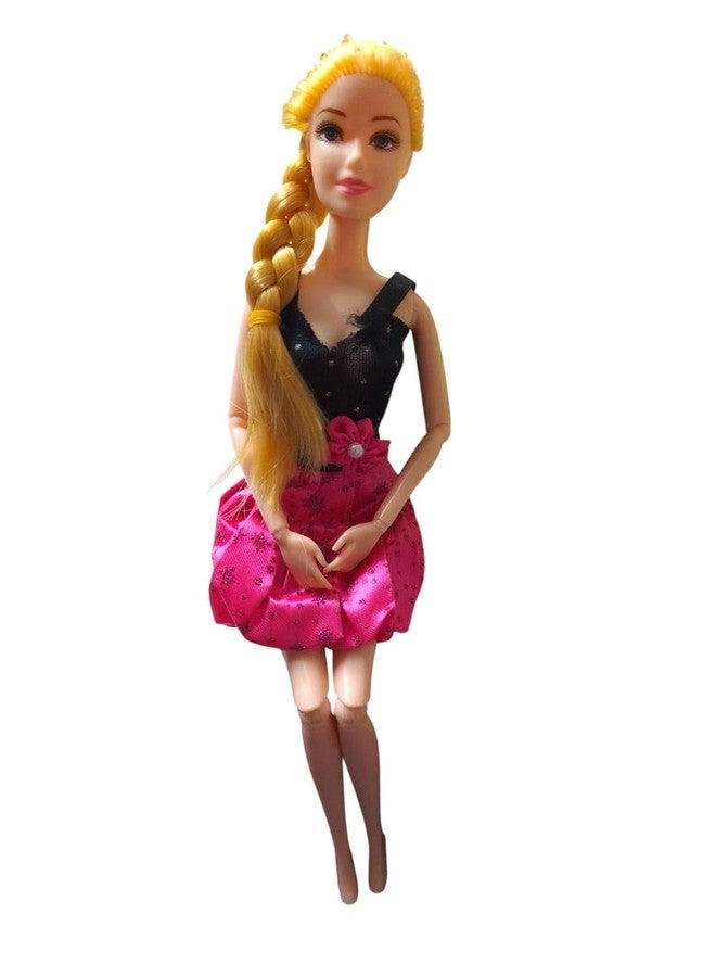 Fashion Doll - 32 cm Black & Pink Party Dress Set Ages 3+