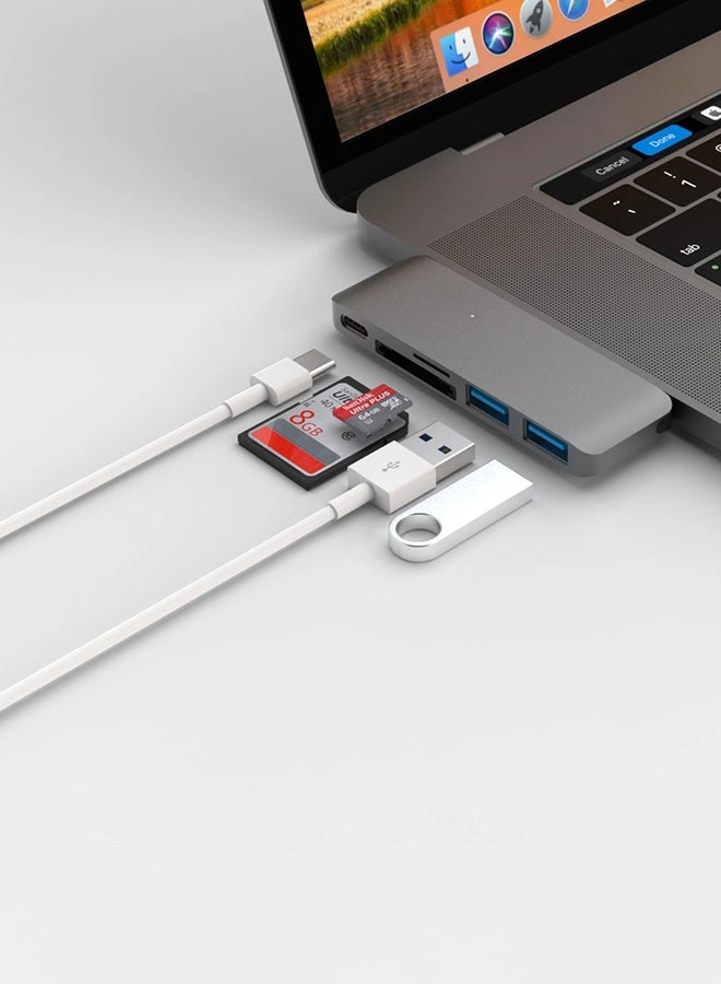 USB Type-C Adapter - 4 Port Grey