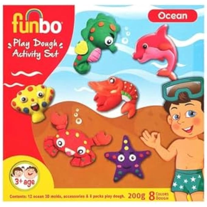 Generic FUNBO PLAY DOUGH OCEAN ACTIVITY SET