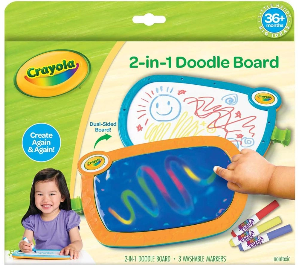 Crayola 2-In-1 Doodle Board - Multi Colour 3 +