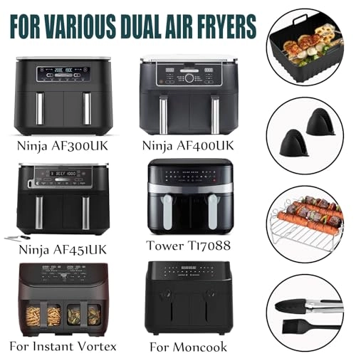 Air Fryer Accessories - silicone stainless steel 8 Pcs