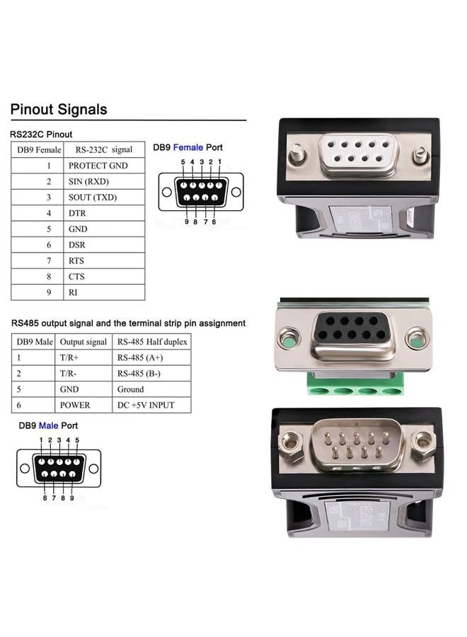 RS232 TO RS485 CONVERTER ADAPTER