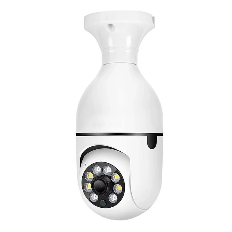E27 Bulb PTZ Wi‑Fi Security Camera