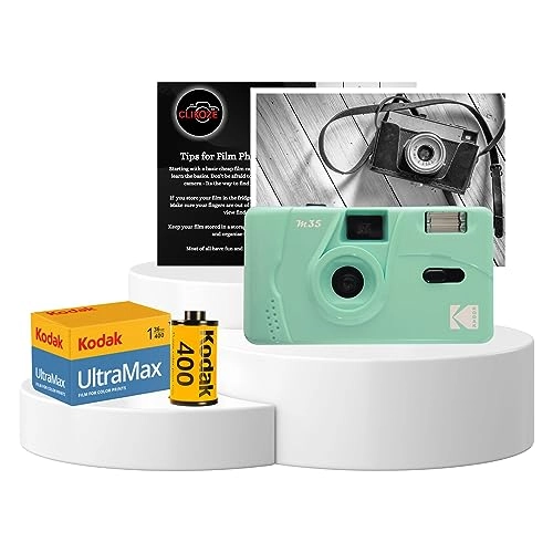 M35 - Reusable + 35mm film - 36 exposures + Tips Card - Bonus Postcard