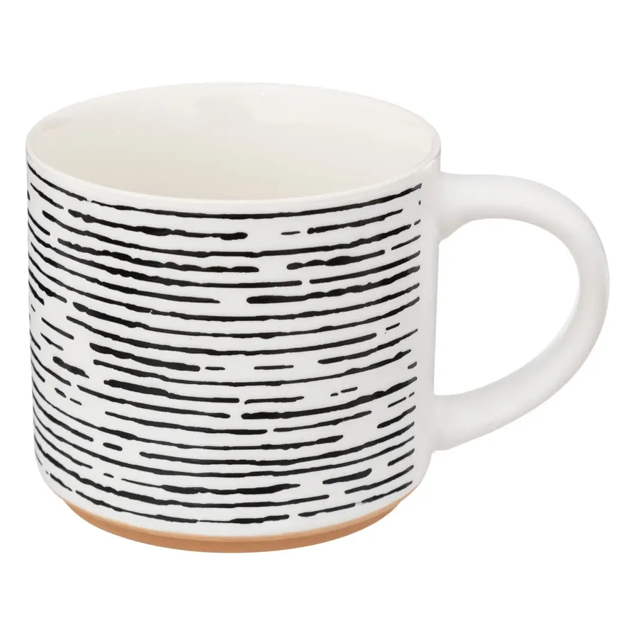 New Bone China Mug - Assorted colors/designs 460 ml