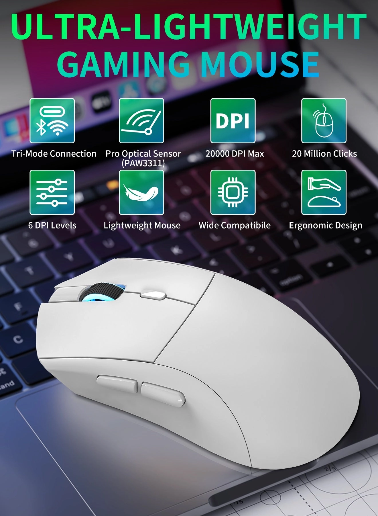 RS7 Gaming Mouse - Wireless