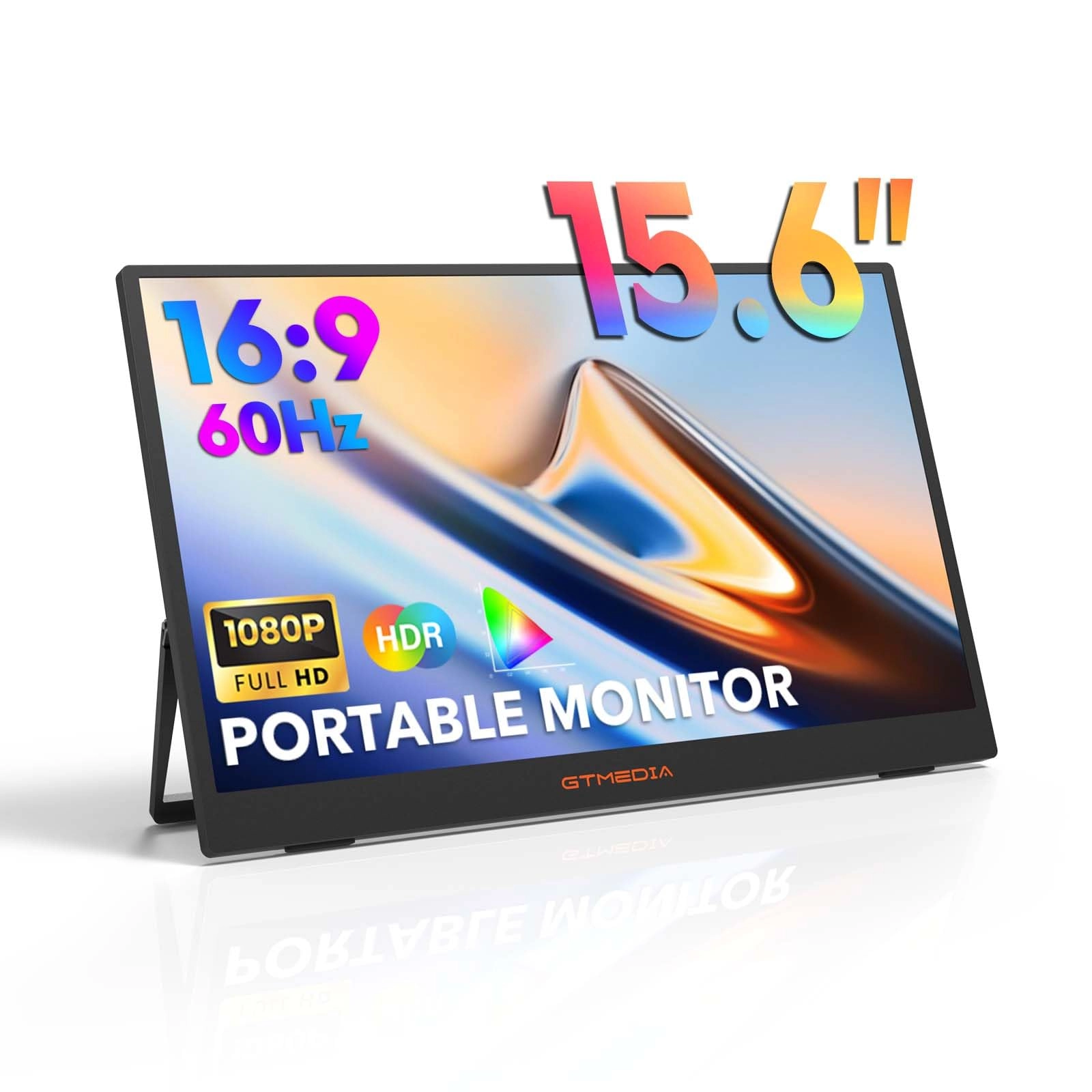XYTEC Portable Monitor - 15.6 Inches FHD 1080p