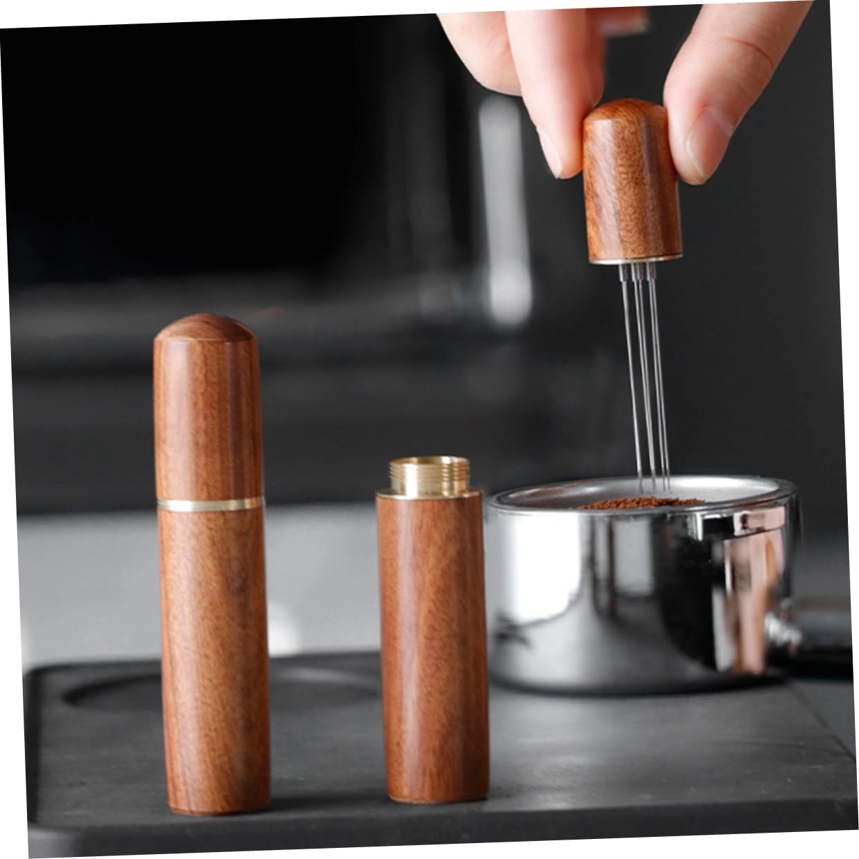 Espresso Tamper + Stirrer + Distribution Tool Stand