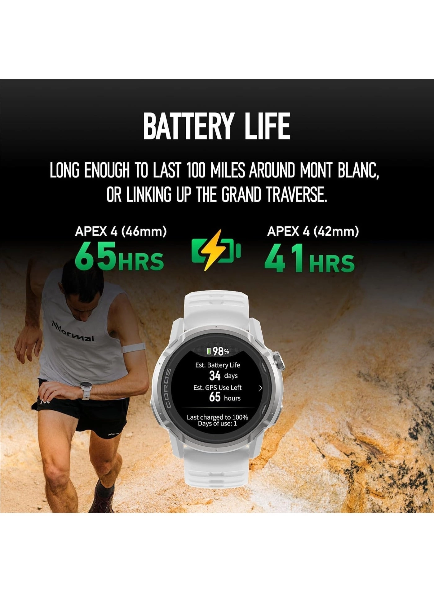 APEX 4 46mm Titanium GPS