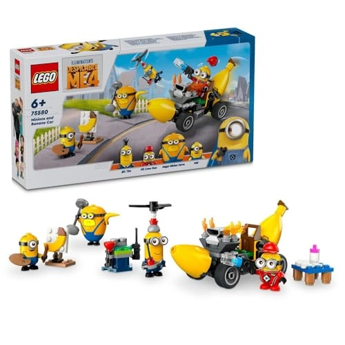 Despicable Me 4 Minions and Banana Car