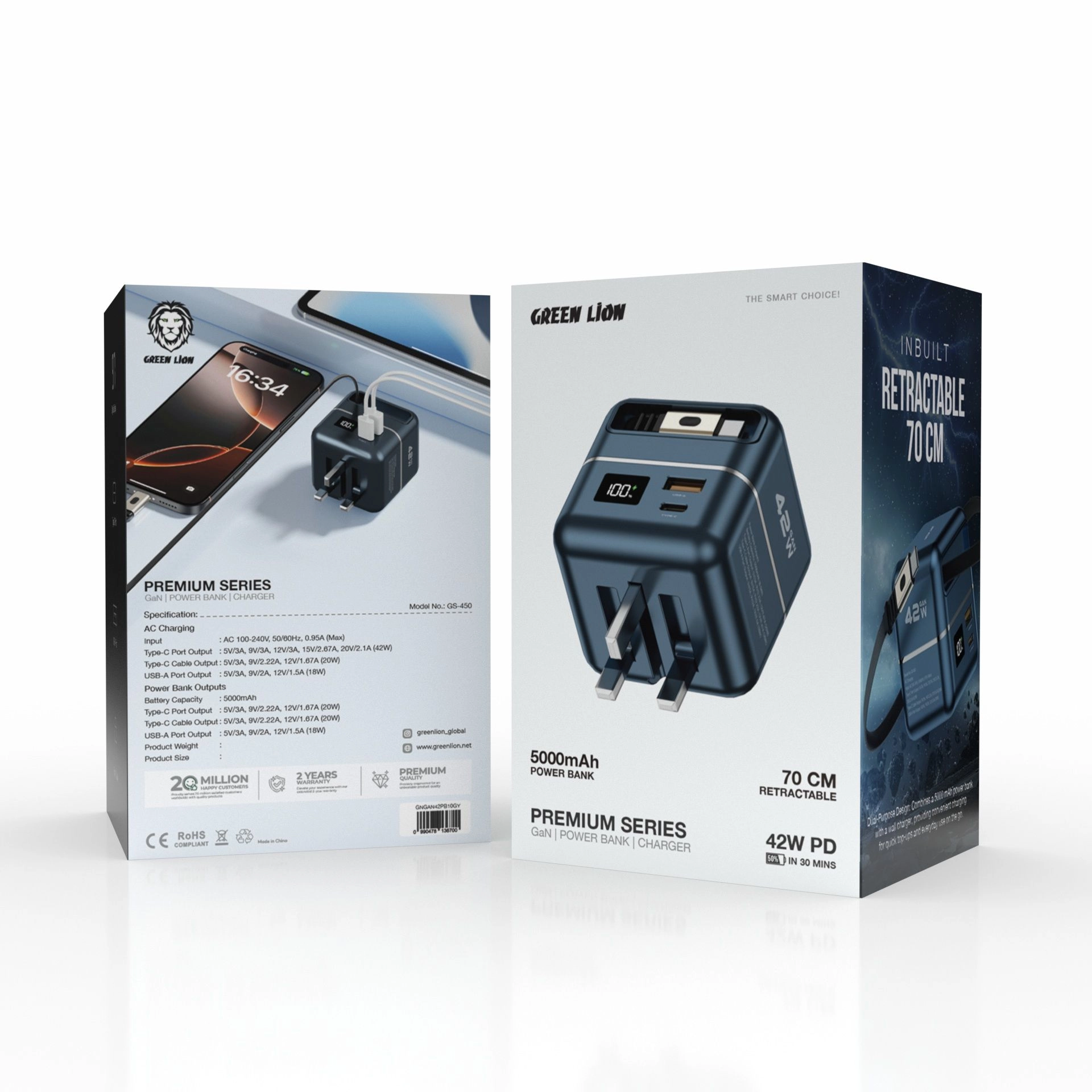 GaN Premium Series Charger - 5000mAh 42W