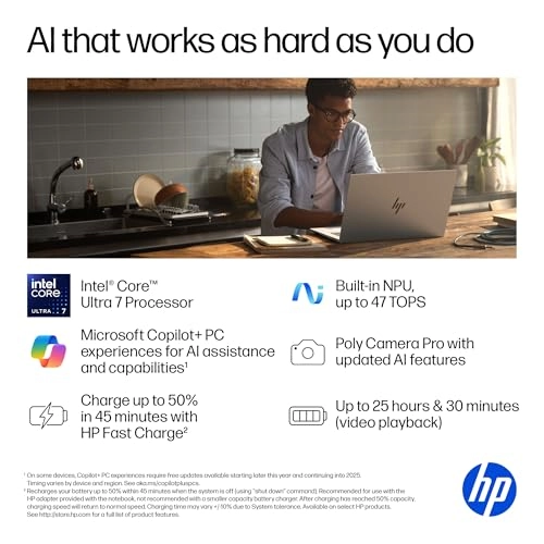 OmniBook 7 17-dc0000nr - 17.3'' Core Ultra 7 16GB DDR5 1 TB SSD
