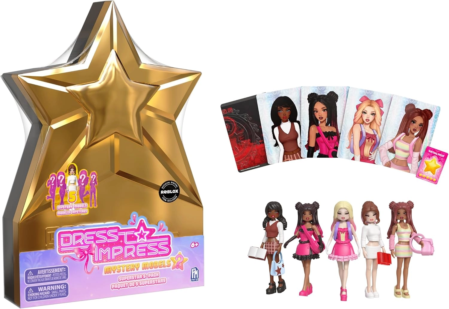 PHATMOJO Dress To Impress Mystery Models Superstar - 5-Pack Star Storage Case