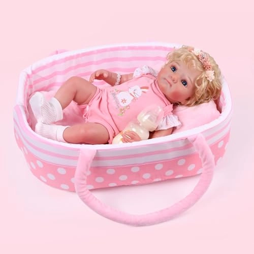 Reborn Baby Doll - 17-Inch Soft Cloth Body Sleeping Ages 3+