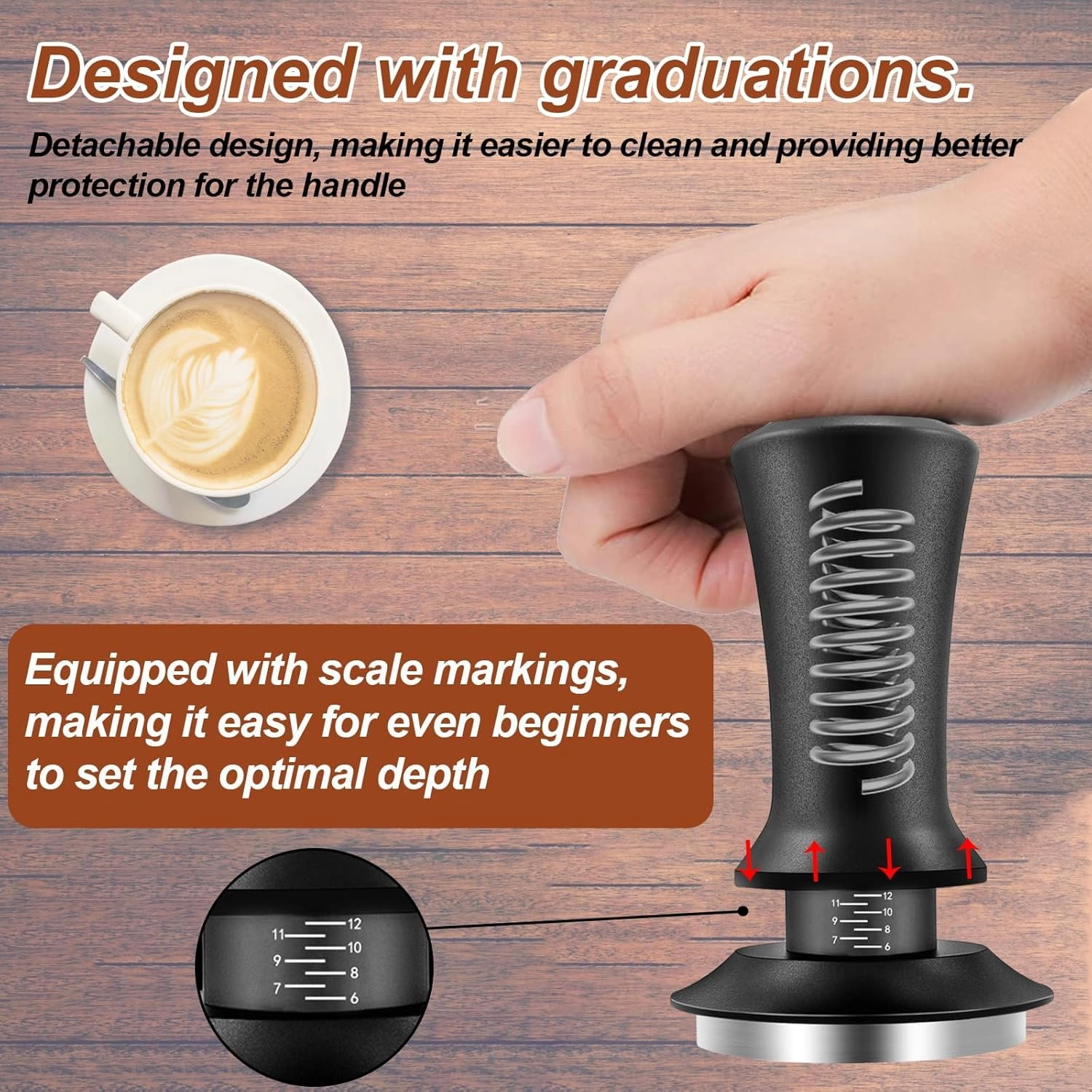Espresso Tamper + WDT Tool + Espresso Dosing Funnel + Silicone Gel Tamper Mat + Espresso Accessories