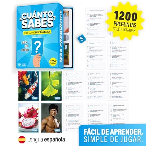 How Much Do You Know?: 1200 Questions - Trivia Card Game (Spanish)