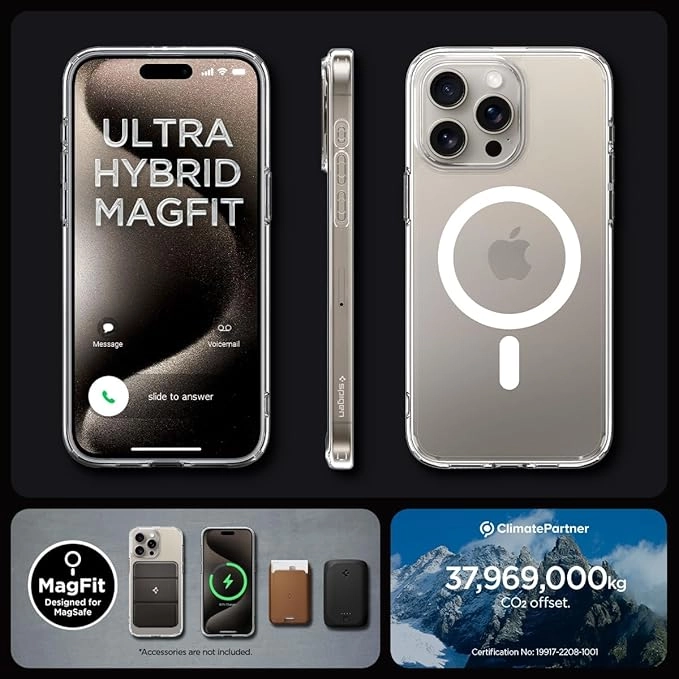 Clear Magnetic Cover Clear Case with MagSafe for iPhone 15 Pro Max