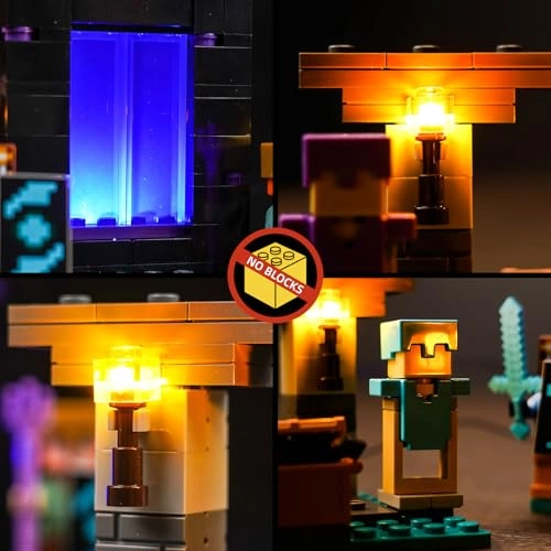 LED Light Set (21252) - Compatible with Minecraft The Armory