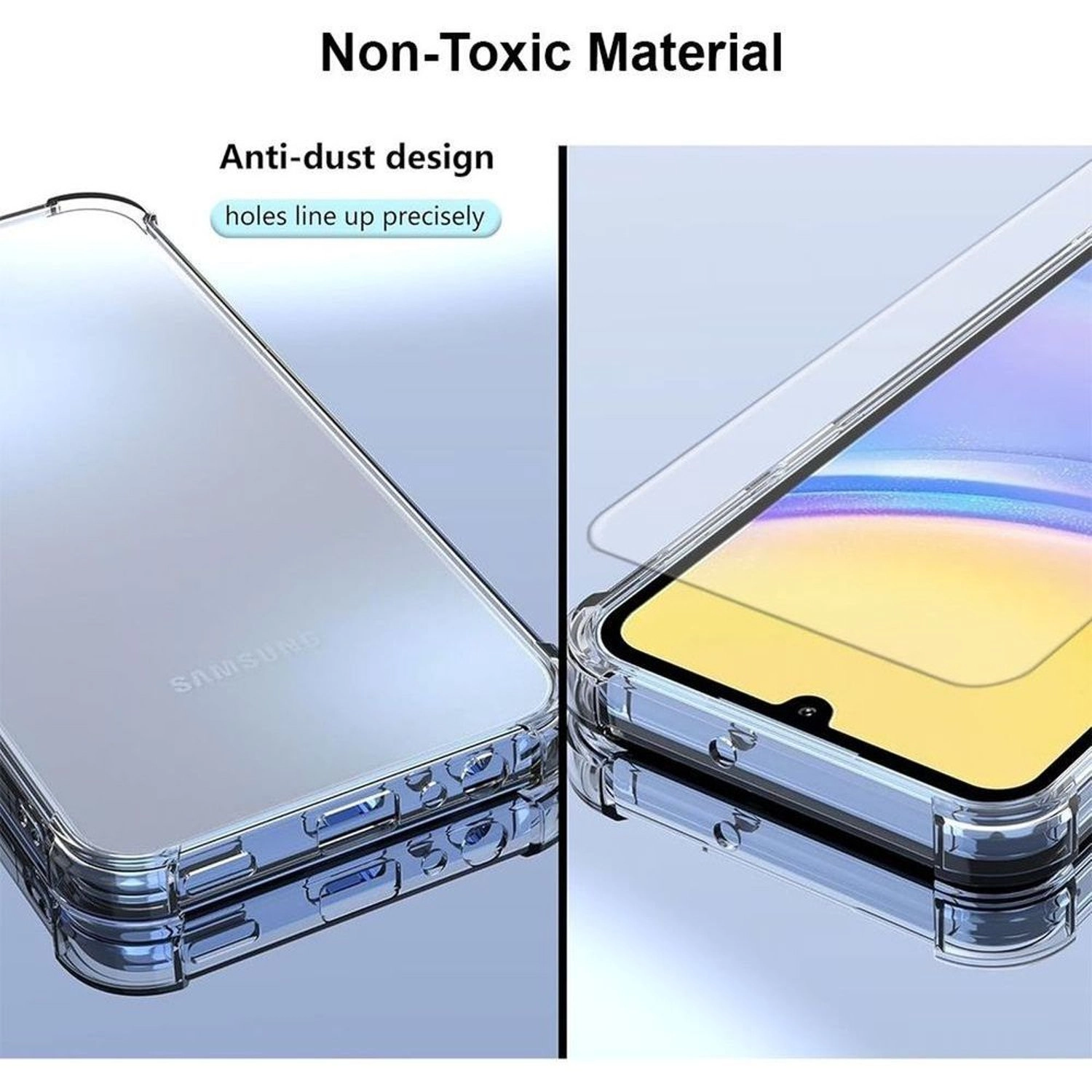 Case With Screen Protector - Transparent for Galaxy S23FE