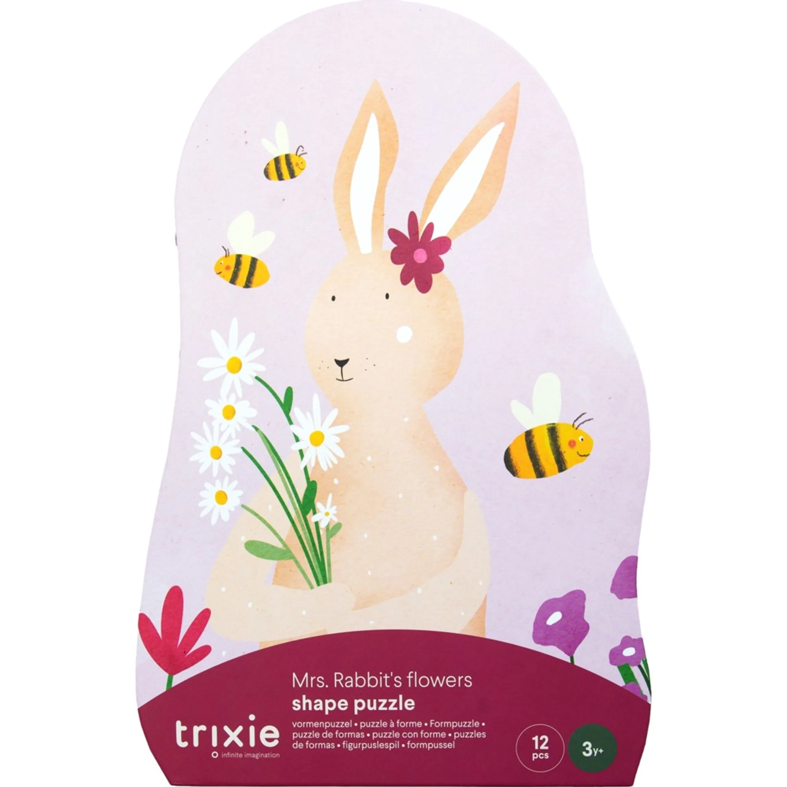 TRIXIE Mrs. Rabbit's Flowers Puzzle (16090809-35-634) - 12 pcs