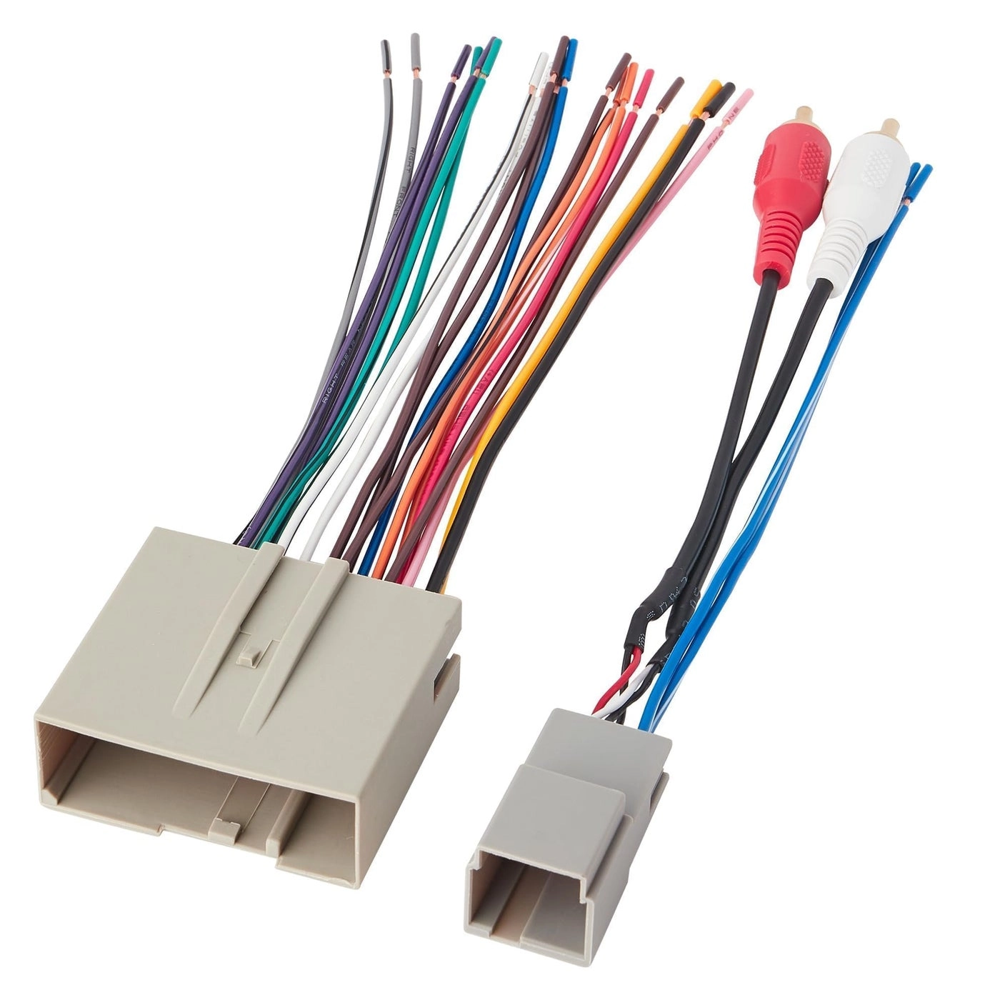 NuIth Car Radio Wiring Harness - 24+8 Pin RCA Input