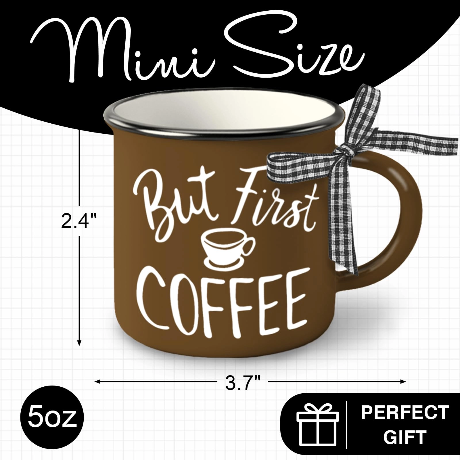 Rise and Grind Bean Mini Mug - 3 pcs - Holiday