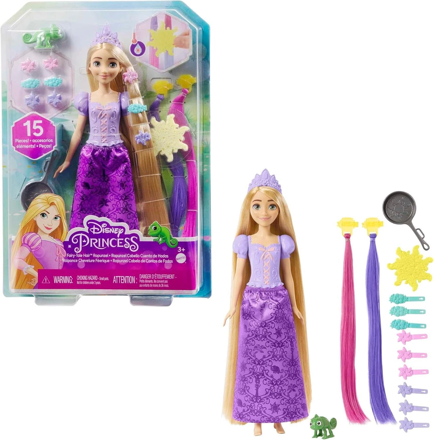 COLOR LAND CHILDRENS TOYS CENTER LLC Rapunzel Doll - Magic Hairstyle