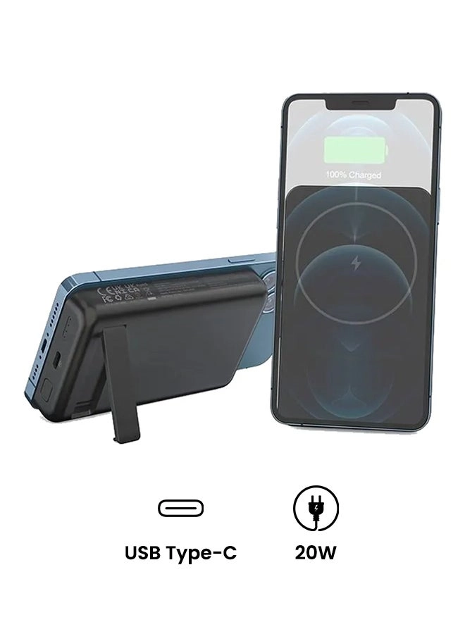 Magnetic Wireless Charger Power Bank - 10000 Watt-hour Wireless Charging