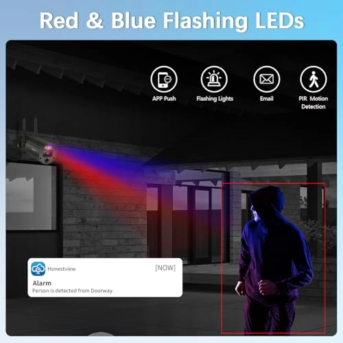 Outdoor Wireless Security Camera System 3K