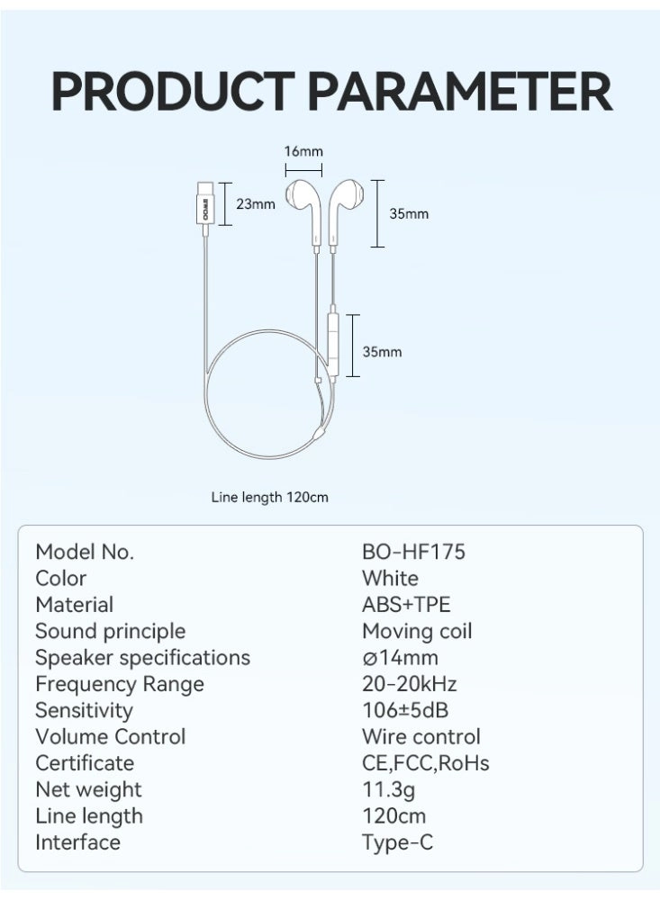 Type-C Wired Earphone