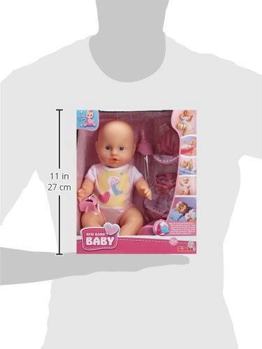 New Born Baby Doll - 30 cm Drink and wee Ages 3+