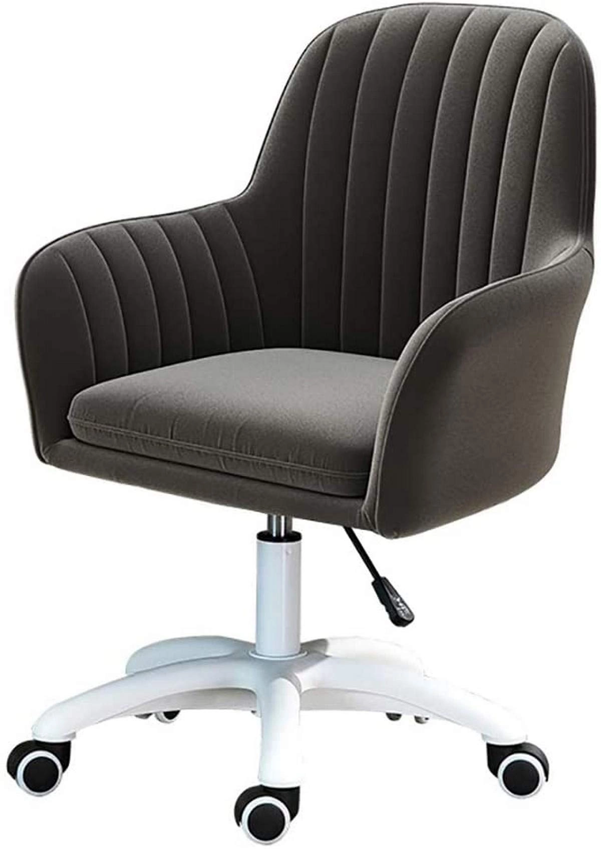 Velvet Task Chair - Adjustable Swivel Rolling Purple