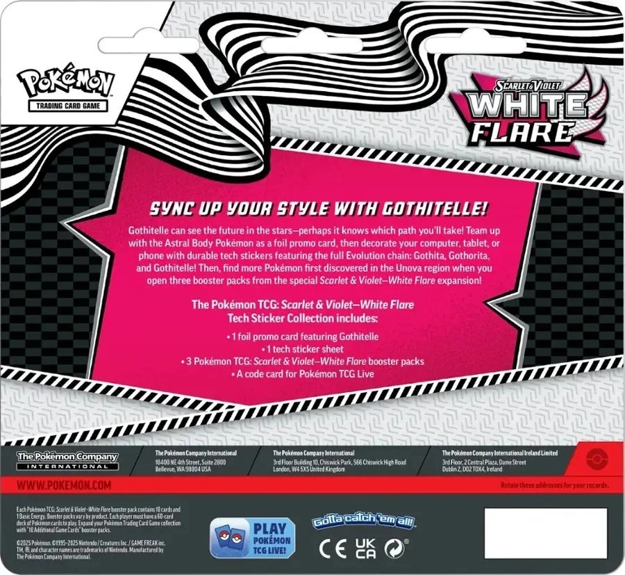 White Flare - SV 10.5 Tech Sticker Blister