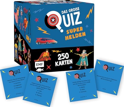 The Big Quiz - Superheroes - 250 Cards (German)