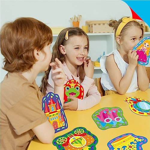 Princess Lacing Cards - Kid 9 pieces