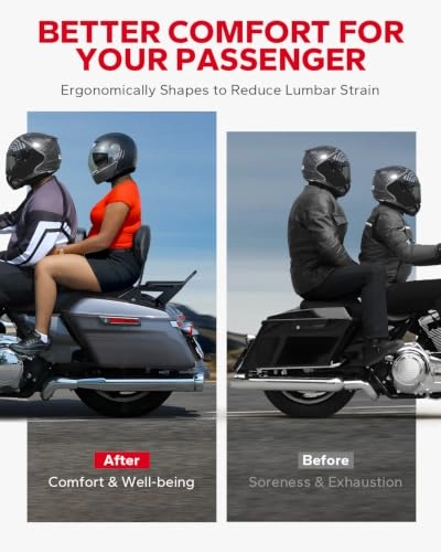 Passenger Sissy Bar Backrest - Harley Davidson Touring Electra Glide Road King Street Glide Road Glide 2009-2024