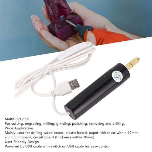 Mini Electric Hand Drill - 18W 11,000 RPM USB