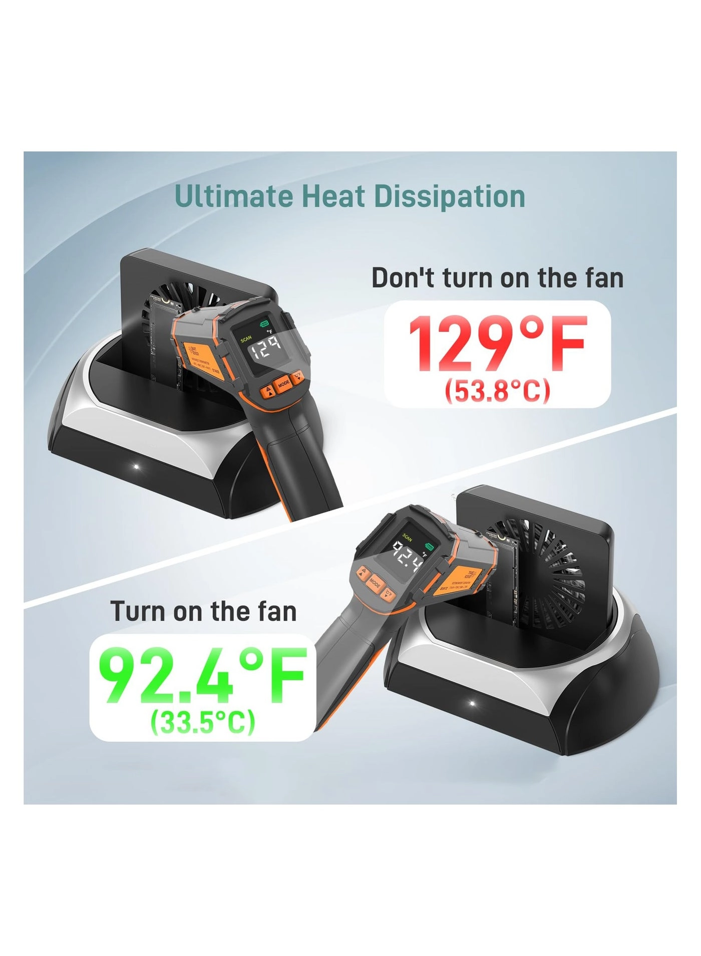 M.2 NVME SSD Docking Station - Cooling Fan 2.5" & 3.5" SATA Support