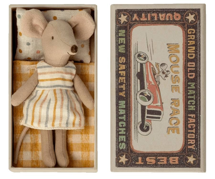 Maileg Big sister mouse 21 cm in matchbox