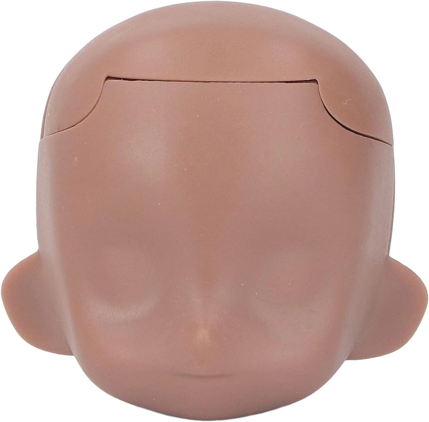 Kukyller Blank Doll Head - 1/12 scale Plastic Cement Coffee Color