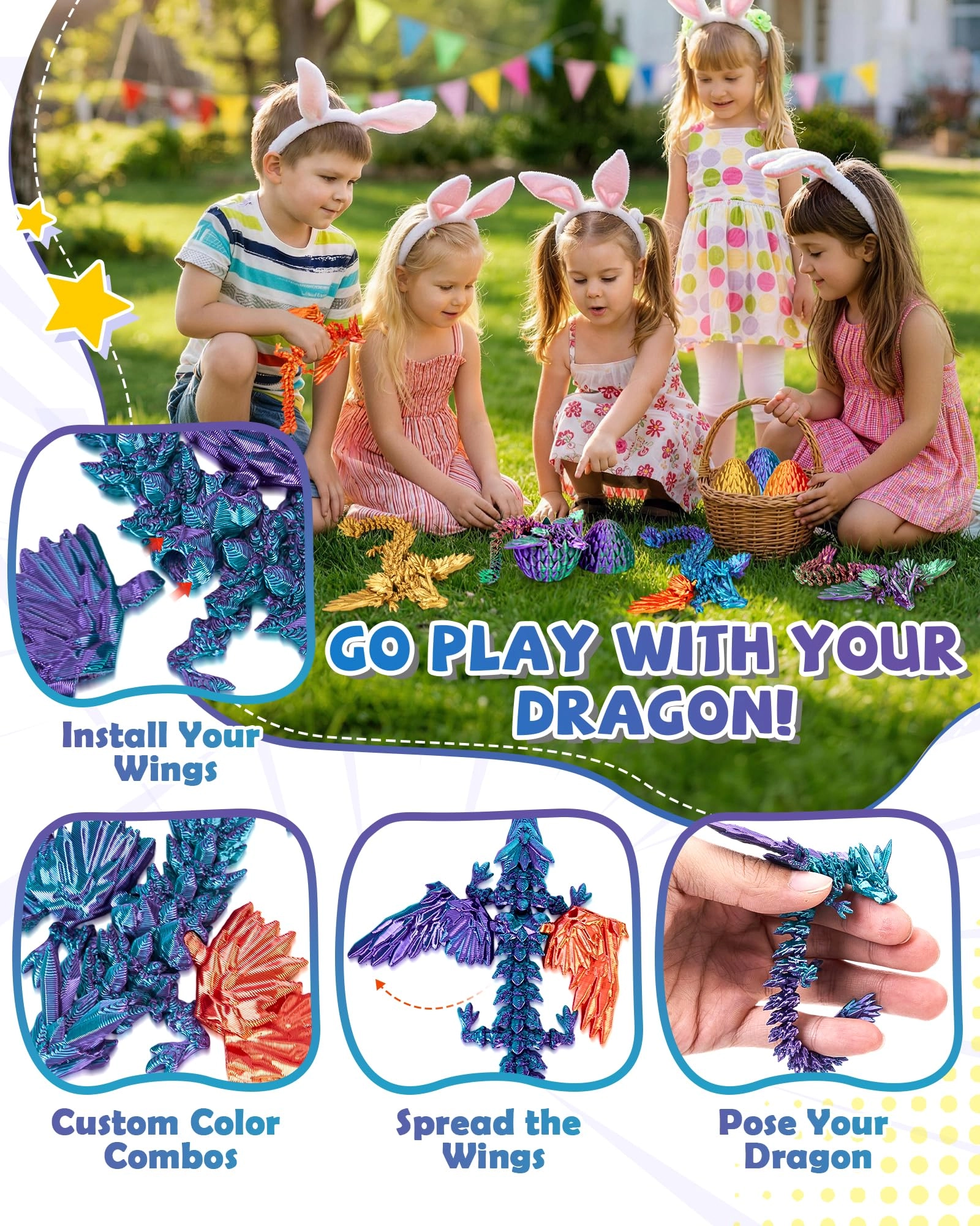 Dragon Egg - 4-piece