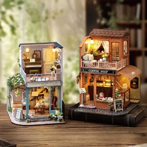 Miniature Wooden Dollhouse Furniture Kit - Creative Room 1:24