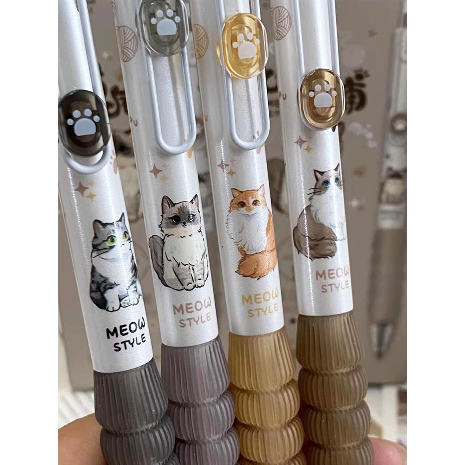 Cute Cat Erasable Pens - 4.0 Count 0.5mm