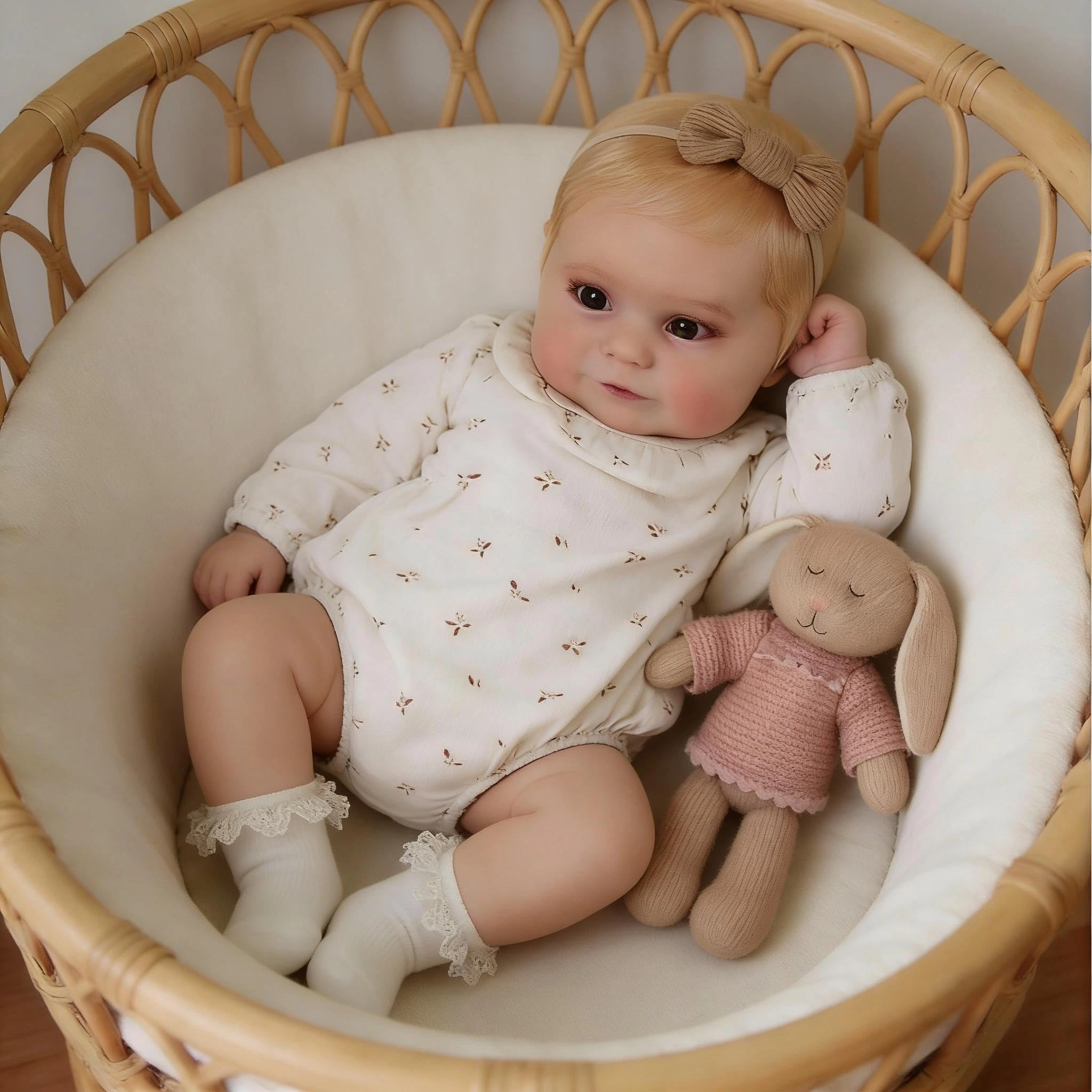 Reborn Baby Doll - 20 Inch Soft Cloth Body Ages 3+