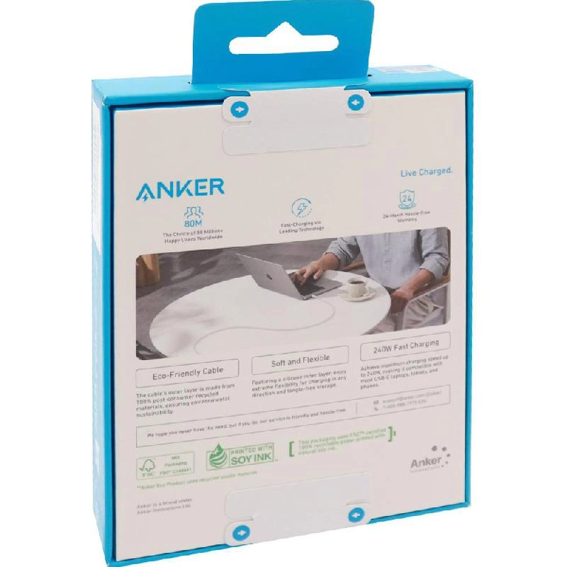 Charge Cable 240W USB-C to USB-C 1.8m Braided