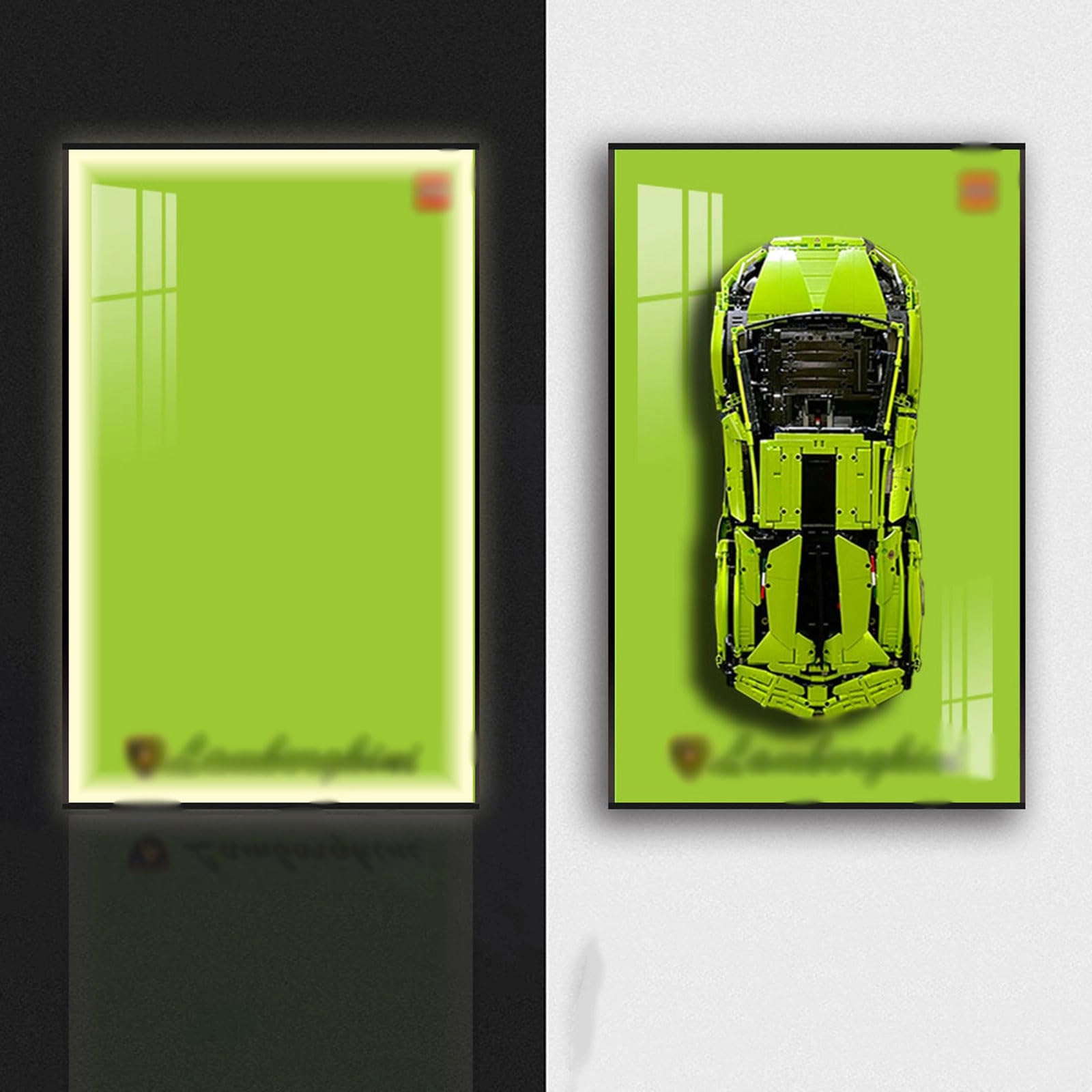 TIANQING Display Wallboard Wall Mount for LEGO 42115 42141 42096 - 50X80cm