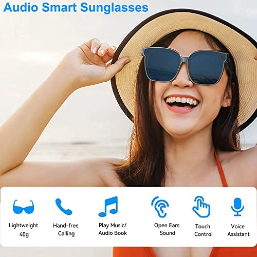 Smart Glasses - Bluetooth 5.0 Open Ear IP44 Waterproof