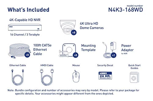 Fusion 4K Security Camera System - 16 channels