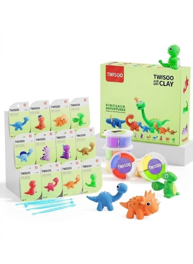 Twisoo Air Dry Clay Kit - Ceramic 12pcs.