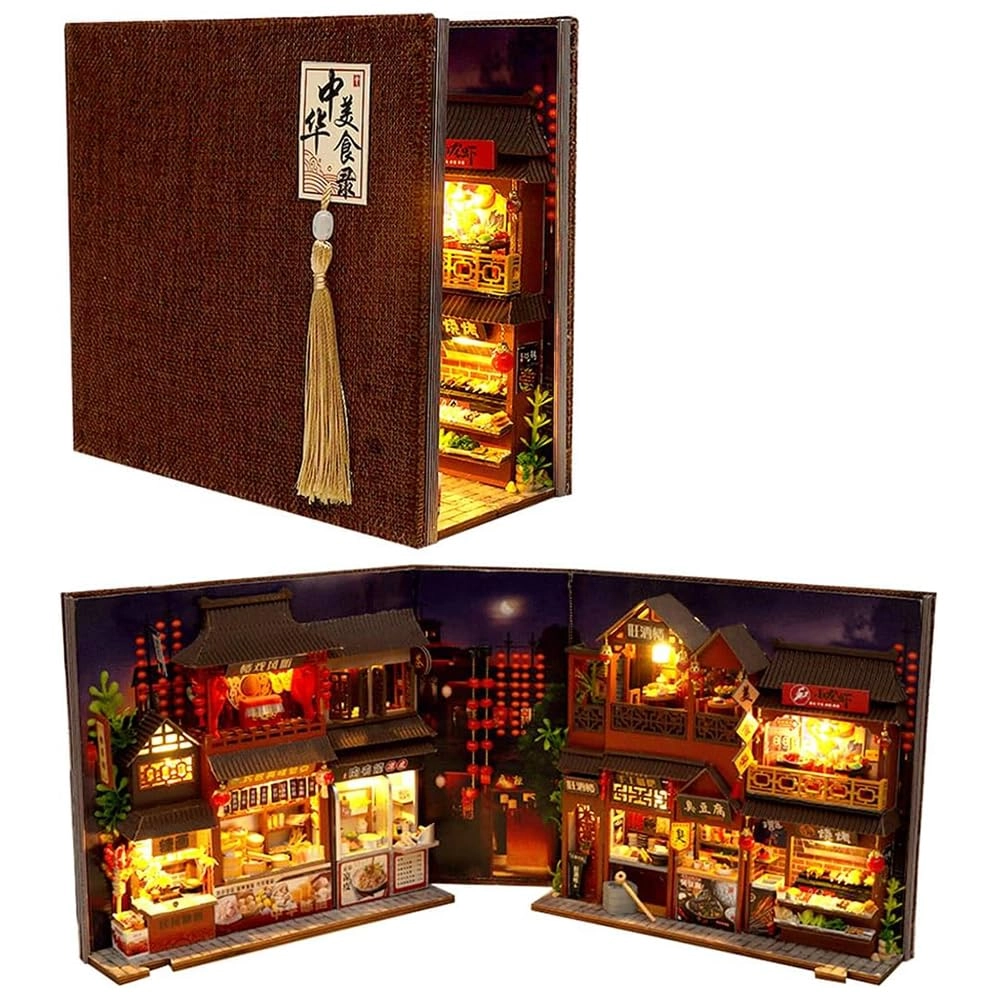 TOPBSFARNY Book Nook Kit - Food Court